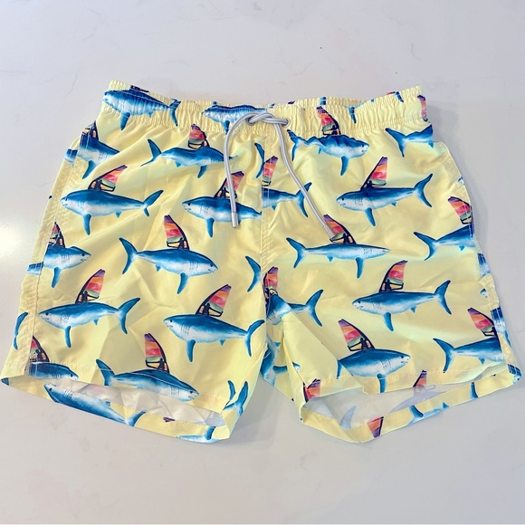 MC2 Saint Barth Mens Colorful Fin print Swim Shorts